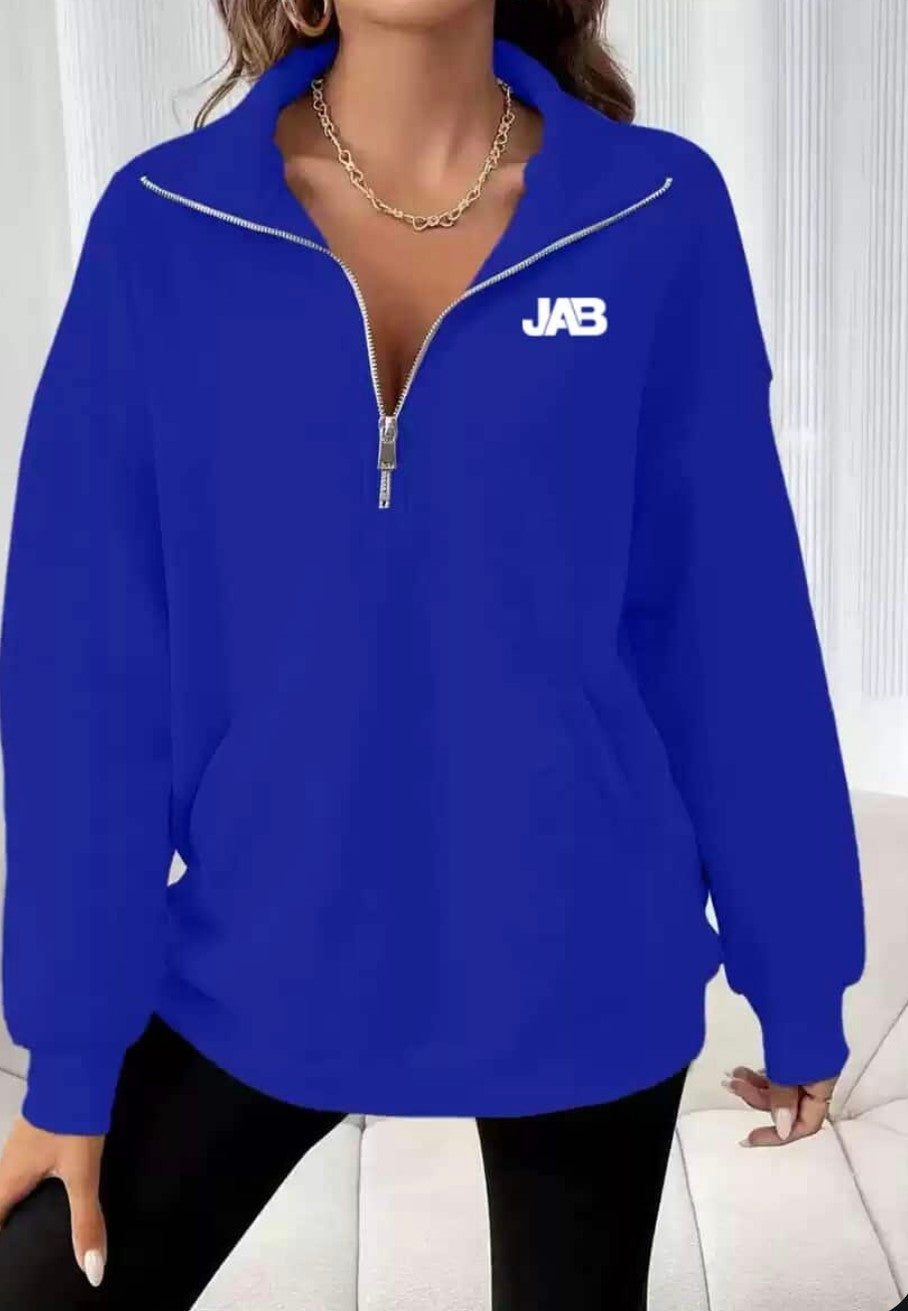Ladies Quarter zip lounge Jumper