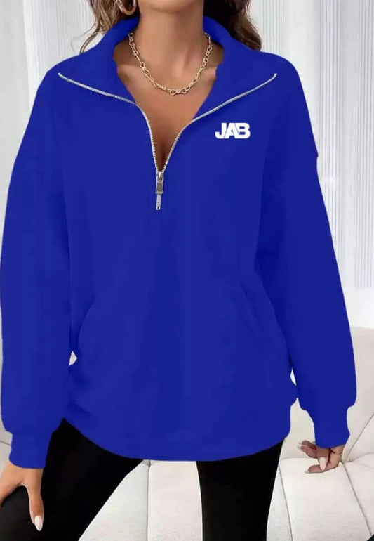 Ladies Quarter zip lounge Jumper