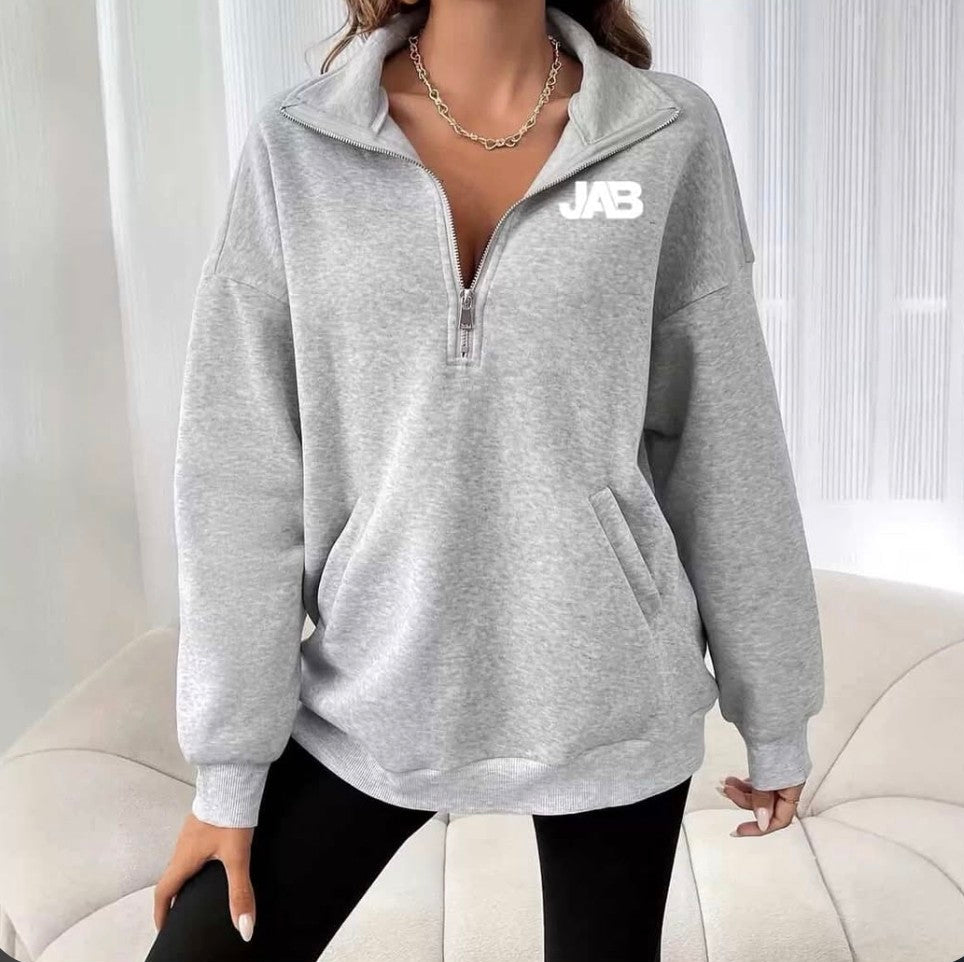 Ladies Quarter zip lounge Jumper